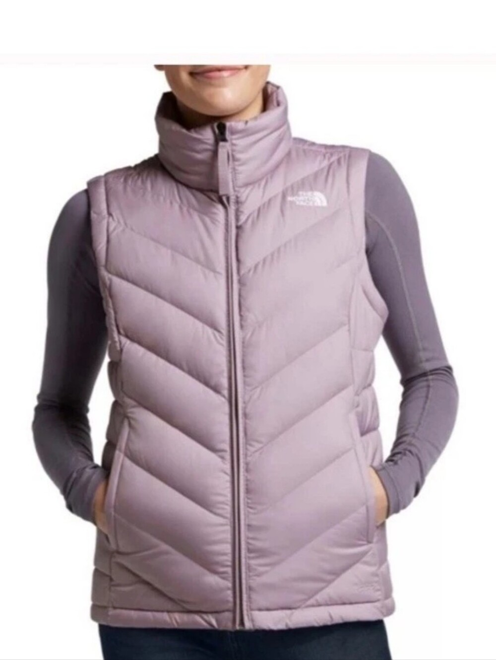 The North Face Alpz 2.0 Down Vest Women's M Lavender Purple Puffer 550 Down Fill